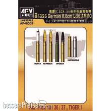 AFV-Club 48005 - 8,8 cm L/56 AMMUNITION in 1:48