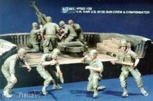 Hobby Fan HF523 - 1:35 V.N. War U.S. M102 Gun Crew & Compensat.