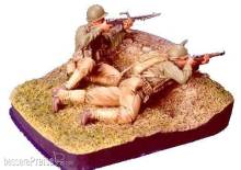 Hobby Fan HF527 - 1:35 WWII U.S. Infantry(2) - 2 Figures w/base