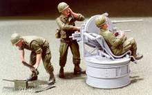Hobby Fan HF530 - 1:35 M35A1 Quad-50 gun truck crew- 3 Figures