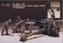 Hobby Fan HF559 - 1:35 German Pak 43/41 Gun Crew- 4 Figures