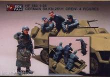 Hobby Fan HF560 - 1:35 German Sd.Kfz.251/1 Crew- 4 Figures