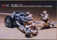 Hobby Fan HF562 - 1:35 German Pak40 eastern front- 3 Figures