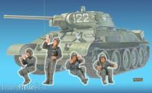Hobby Fan HF588 - 1:35 T-34 Tank Crew(1)- 4 Figures