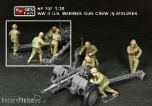Hobby Fan HF707 - 1:35 WWII U.S. Marines gun crew(set 1 4 fig.)