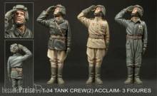 Hobby Fan HF719 - 1:35 T-34 Tank Crew(2) Acclaim (3 figures)