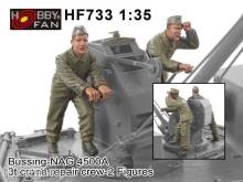 Hobby Fan HF733 - 1:35 Bussing-NAG 4500A 3t crane repair crew-2 Figures