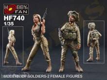 Hobby Fan HF740 - Modern IDF Soldiers-2 Female Figures in 1:35