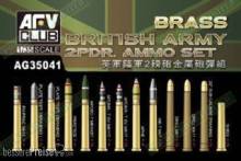 AFV-Club AG35041 - British Army 2pdr Ammo(Brass) set in 1:35