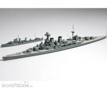Tamiya 300031806 - 1:700 Brit. Hood & E-Kla.Kreuz./Zerst.WL