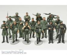 Tamiya 300032530 - 1:48 WWII Figuren-Set Dt.Infa.Manöv.(15)