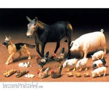 Tamiya 300035128 - 1:35 Diorama-Set Haustiere (18)