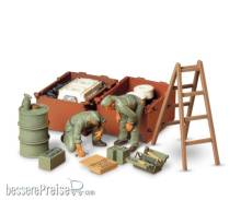 Tamiya 300035180 - 1:35 Diorama-Set Dt. Panzer Instands.(2)