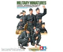 Tamiya 300035354 - 1:35 Figuren-Set Dt. Pz. Besatzung (4+4)