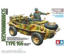 Tamiya 300035393 - 1:35 Dt. Schwimmwagen T166 breit