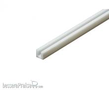 Tamiya 300070202 - U-Profil 3x3mm (5) 400mm weiß Kst.