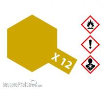 Tamiya 300081012 - X-12 Blatt-Gold glänzend 23 ml