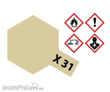Tamiya 300081031 - X-31 Titanium Gold glänzend 23ml