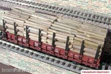 Modellbahn-Bachmann 3010711 - Stammholz quer Ep. V für Piko, für den 2-achs. Rungenwagen Kkm 3230 (Art.- Nr. 54830 u.ä.) Größe: 116 x 29 mm