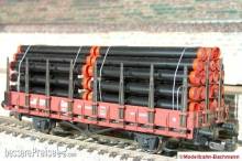 Modellbahn-Bachmann 3010718 - Kappenrohre 2-tlg. für Piko, für den 2-achs. Rungenwagen Kkm 3230 (Art.- Nr. 54830 u.ä.) Größe: 116 x 29 mm