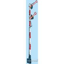 Weinert 3011 - Hp 0 / Hp 2 unbeleuchtetes bayerisches Einfahrsignal am 10-m-Mast (H0)