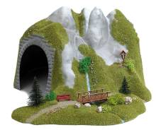 Busch 3016 - Tunnel mit Bach und Holzsteg