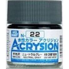 Mr Hobby - Gunze N-022 - Acrysion (10 ml) Neutral Gray