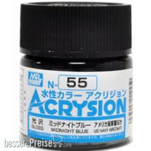 Mr Hobby - Gunze N-055 - Acrysion (10 ml) Midnight Blue