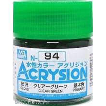 Mr Hobby - Gunze N-094 - Acrysion (10 ml) Clear Green
