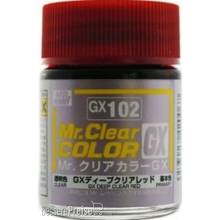 Mr Hobby - Gunze GX-102 - Mr. Clear Color GX (18 ml) Deep Clear Red