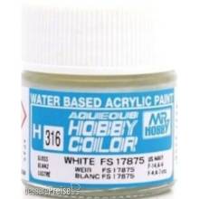 Mr Hobby - Gunze H-316 - Aqueous Hobby Colors (10 ml) White FS 17875