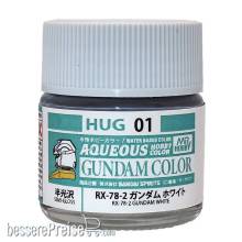 Mr Hobby - Gunze HUG-01 - AQUEOUS GUNDAM COLOR (10ml) RX-78-2 GUNDAM WHITE