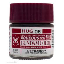 Mr Hobby - Gunze HUG-06 - Mr Hobby -Gunze AQUEOUS GUNDAM COLOR (10ml) RED FOR CHAR AZNABLE