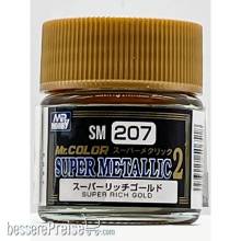 Mr Hobby - Gunze SM-207 - Mr. Color Super Metallic Colors II (10 ml) Super Rich Gold