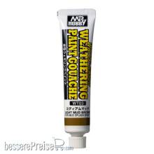 Mr Hobby - Gunze WT-03 - Mr Hobby -Gunze WATER-BASED WEATHERING PAINT GOUACHE LIGHT MUD BROWN, 20 ml