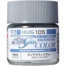 Mr Hobby - Gunze HUG-105 - Mr Hobby -Gunze AQUEOUS GUNDAM COLOR (10ml) DEACTIVE GRAY
