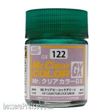Mr Hobby - Gunze GX-122 - Mr Hobby -Gunze Mr. Color GX Clear Peacock Green (18 ml)