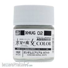 Mr Hobby - Gunze XHUG-02 - Mr Hobby -Gunze AQUEOUS GUNDAM COLOR (10ml) GUNDAM AERIAL WHITE