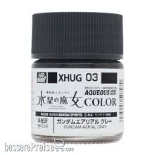 Mr Hobby - Gunze XHUG-03 - Mr Hobby -Gunze AQUEOUS GUNDAM COLOR (10ml) GUNDAM AERIAL GRAY
