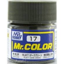 Mr Hobby - Gunze C-017 - Mr. Color (10 ml) RLM71 Dark Green