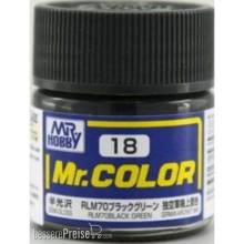 Mr Hobby - Gunze C-018 - Mr. Color (10 ml) RLM70 Black Green