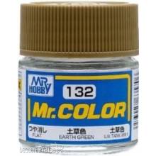 Mr Hobby - Gunze C-132 - Mr. Color (10 ml) Earth Green