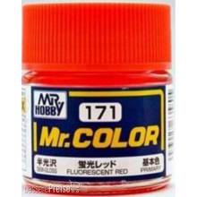 Mr Hobby - Gunze C-171 - Mr. Color (10 ml) Fluorescent Red
