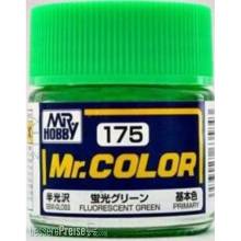 Mr Hobby - Gunze C-175 - Mr. Color (10 ml) Fluorescent Green