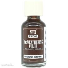 Mr Hobby - Gunze EWC-02 - Weathering Color Ground Brown (40ml)