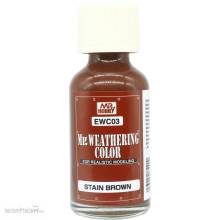 Mr Hobby - Gunze EWC-03 - Weathering Color Stain Brown (40ml)