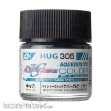 Mr Hobby - Gunze HUG-305 - Mr Hobby -Gunze AQUEOUS GUNDAM COLOR (10ml) MIGHTY STRIKE FREEDOM DARK BLUE