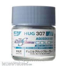 Mr Hobby - Gunze HUG-307 - Mr Hobby -Gunze AQUEOUS GUNDAM COLOR (10ml) DUEL BLITZ BLUE GRAY