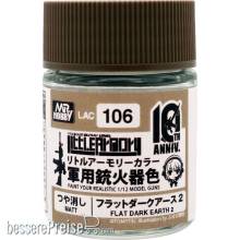 Mr Hobby - Gunze LAC-106 - Mr Hobby -Gunze Little Armory Color (18ml) 10th Anniv.FLAT DARK EARTH 2