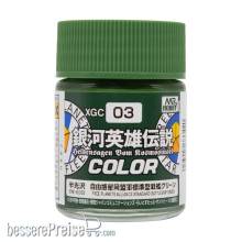 Mr Hobby - Gunze XGC-03 - Mr Hobby -Gunze Legend of the Galactic Heroes Color (10 ml) Free Plaets Alliance Standard Battleship Green
